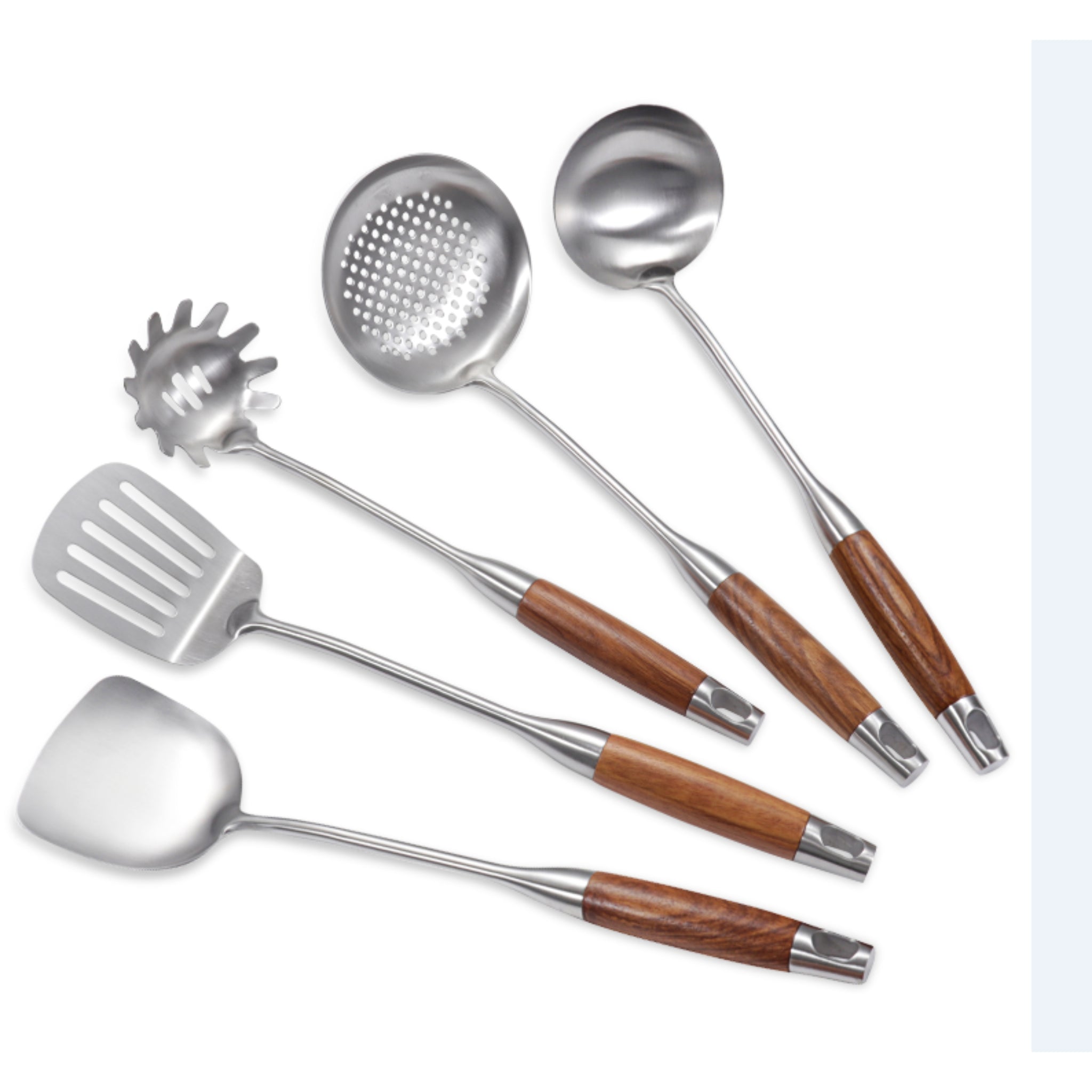 SteelOak ArtisanEdge Slotted Spoon & Utensil Set