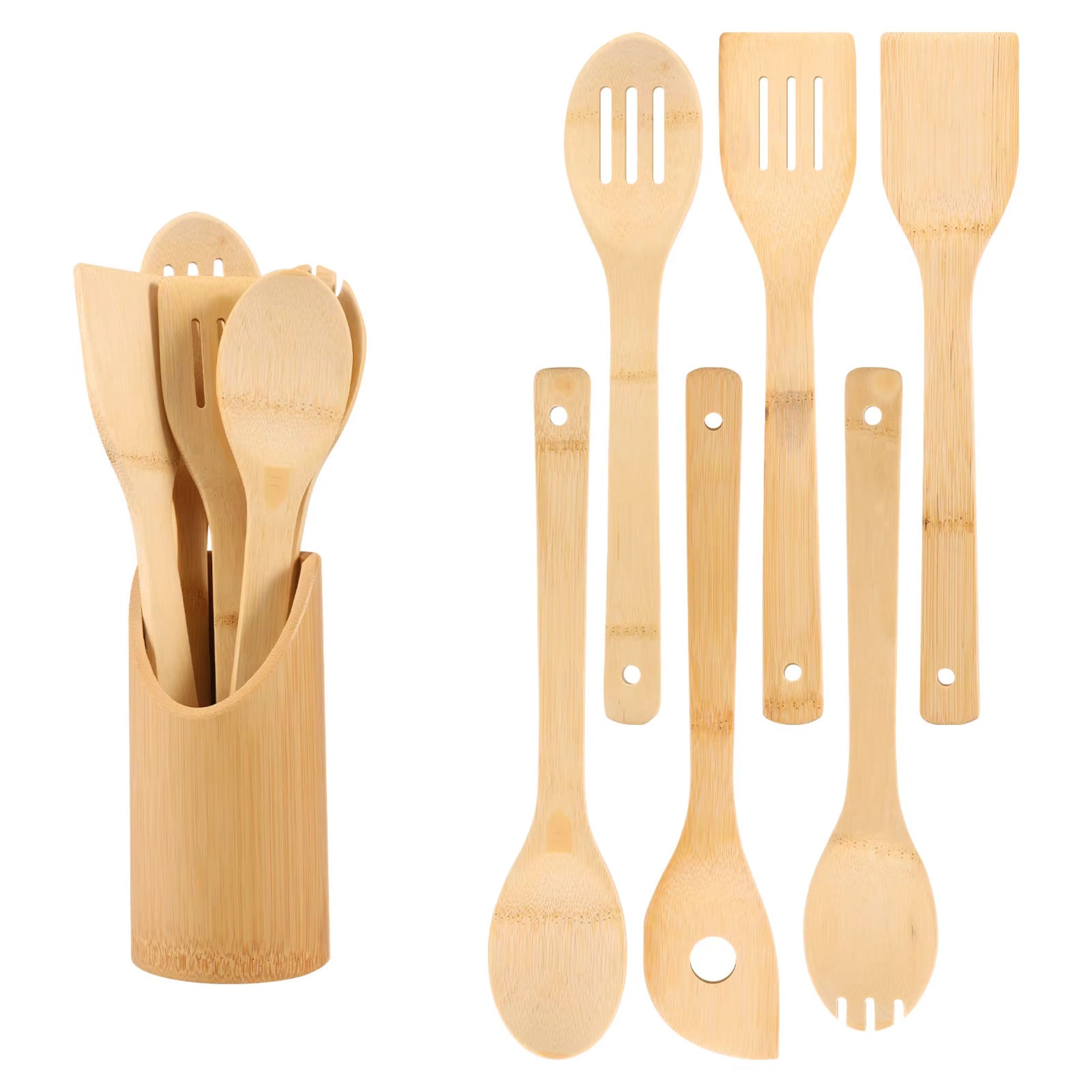 EcoCraft BambooChef Slotted Spoon & Utensil Set